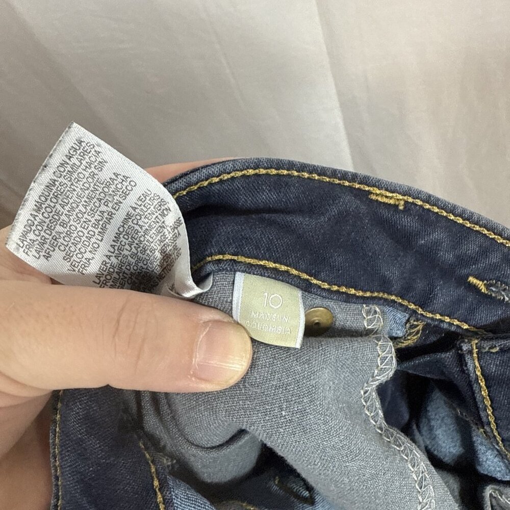 Michael Kors Dark Blue Skinny Jeans Size 10 Preowned - Picture 13 of 13